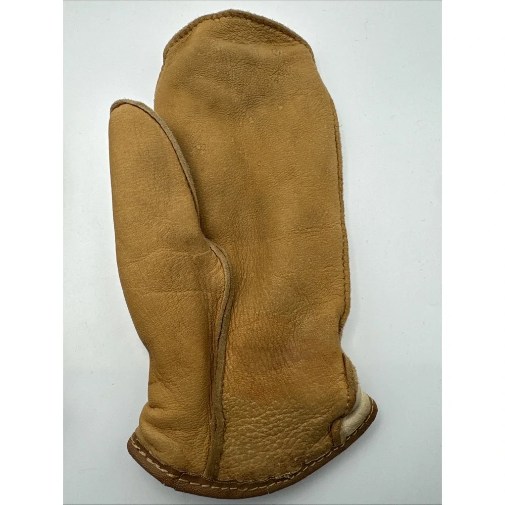 Snowfall Women's Leather Mittens Fleece-Lined Pairs 3.5 x 8 Inch